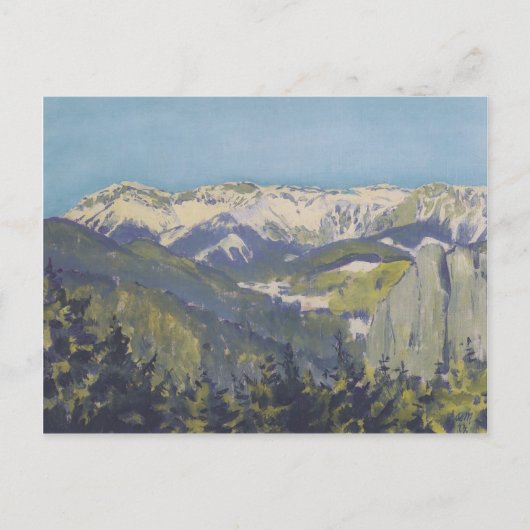 Koloman Moser - Landschap in Semmering Briefkaart (Voorkant)