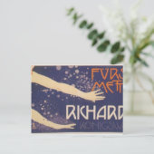 Koloman Moser-Poster van Prins Richard Metternich Briefkaart (Staand voorkant)