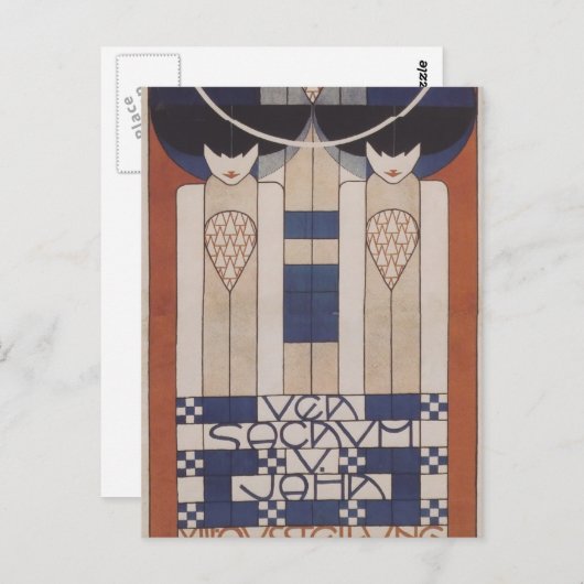 Koloman Moser-Poster voor de XIII. Afscheiding Briefkaart (Voorkant / Achterkant)