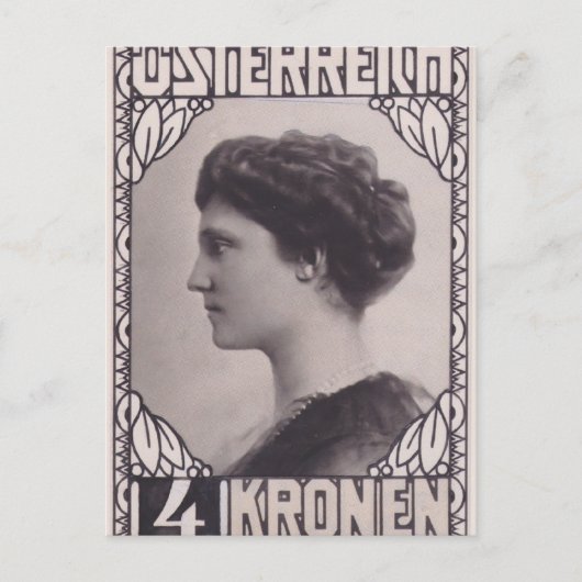 Koloman Moser - Stamp Design Empress Zita Briefkaart (Voorkant)