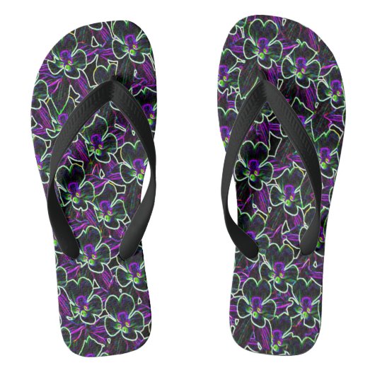 Kolombinatie in Teenslippers van Neon Pattern Flow (Voetbed)