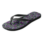 Kolombinatie in Teenslippers van Neon Pattern Flow (Schuin)