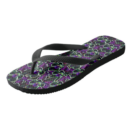 Kolombinatie in Teenslippers van Neon Pattern Flow (Schuin)