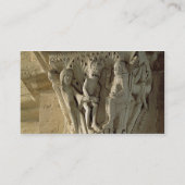 Kolomkapitaal, met afbeelding van St. Benedict die Visitekaartje (Achterkant)