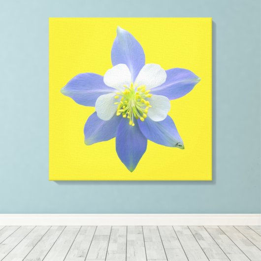 Kolomkolom 2 canvas afdruk (Insitu (Houten vloer))