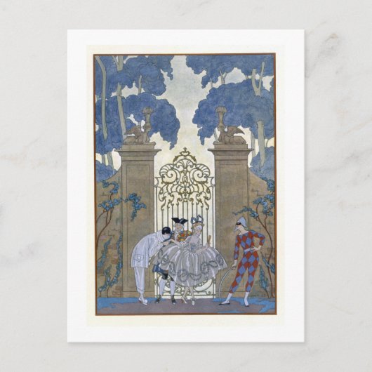 Kolomkolom, afbeelding voor "Fetes Galantes" door Briefkaart (Voorkant)