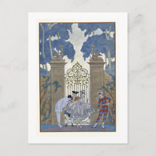 Kolomkolom, afbeelding voor "Fetes Galantes" door  Briefkaart