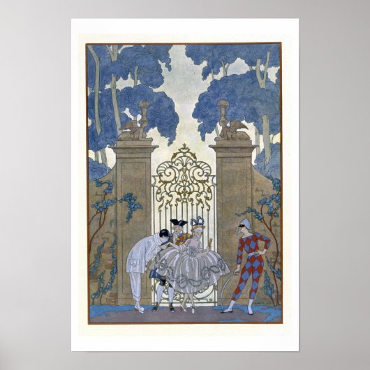 Kolomkolom, afbeelding voor "Fetes Galantes" door  Poster (Voorkant)