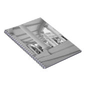 Kolommen Architectuur Zwart en Witte Foto Notitieboek (Rechterzijde)