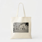  Kolommen Architectuur Zwart en Witte Foto Tote Bag (Voorkant)