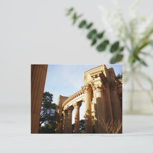 Kolommen bij het paleis van fijne kunsten briefkaart (Staand voorkant)