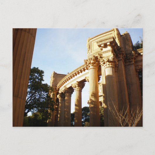 Kolommen bij het paleis van fijne kunsten briefkaart (Voorkant)