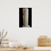 Kolommen met millimetergrens poster (Keuken)