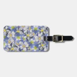 Kolommen naadloos patroon bagagelabel