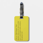 Kolommen naadloos patroon bagagelabel (Achterkant verticaal)