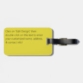 Kolommen naadloos patroon bagagelabel (Achterkant horizontaal)