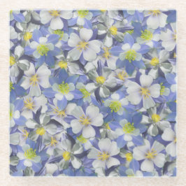 Kolommen naadloos patroon glazen onderzetter