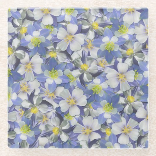 Kolommen naadloos patroon glazen onderzetter (Voorkant)