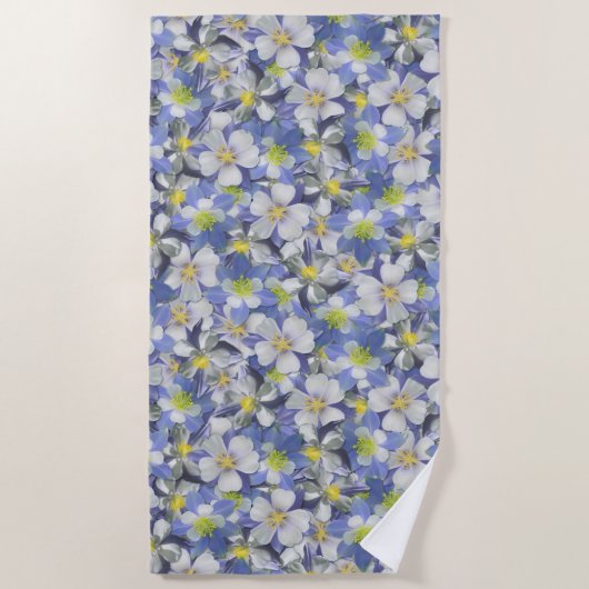 Kolommen naadloos patroon strandlaken (Voorkant)