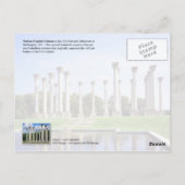 Kolommen nationaal hoofdkwartier, Washington DC Briefkaart (Achterkant)