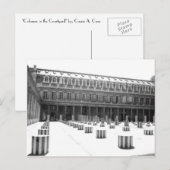 Kolommen op de Courtyard - Briefkaart (Voorkant / Achterkant)