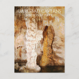 Kolommen Stalactieten Stalagmites Carlsbad Grotten Briefkaart
