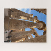 Kolommen van de Karnak Tempel Luxor Egypte Legpuzzel (Horizontaal)
