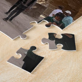 Kolommen van de Karnak Tempel Luxor Egypte Legpuzzel (Zijkant)
