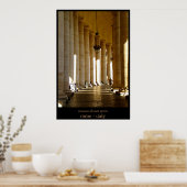 kolommen van zweefgetouwen poster (Keuken)