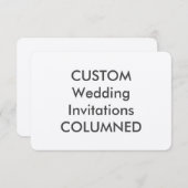 KOLOMNED 110 lb 5 "x 3,5" bruiloft uitnodigingen (Voorkant / Achterkant)