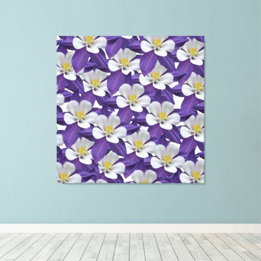 Kolomventilatorpatroon Canvas Afdruk (Insitu (Houten vloer))