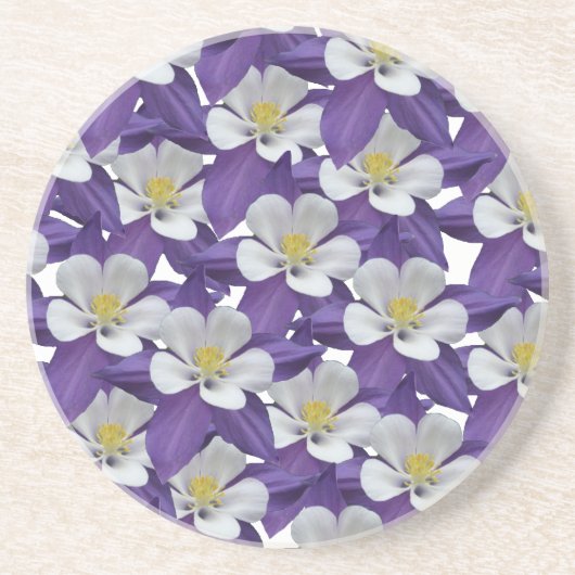 Kolomventilatorpatroon Zandsteen Onderzetter (Voorkant)