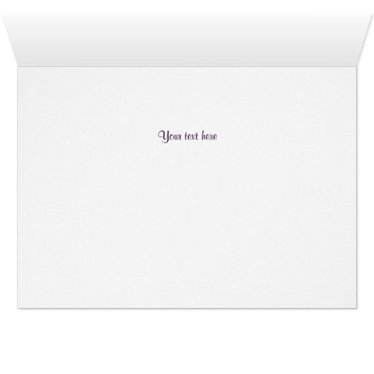 Kolomventilatorroze en witte aangepaste Kaart (Binenzijde Horizontaal (Onderkant))