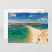 Kolona beach of Kythnos island in Cyclades, Greece Briefkaart (Voorkant / Achterkant)