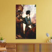 Kolonel Banastre Tarleton 1782 Canvas Afdruk (Insitu (Woonkamer))