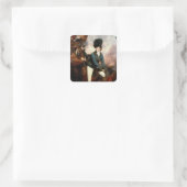 Kolonel Banastre Tarleton 1782 Vierkante Sticker (Tas)