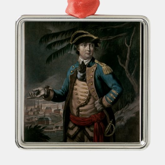 Kolonel Benedict Arnold, pub. Londen, 1776 Metalen Ornament (Voorkant)