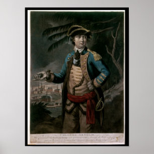 Kolonel Benedict Arnold, pub. Londen, 1776 Poster