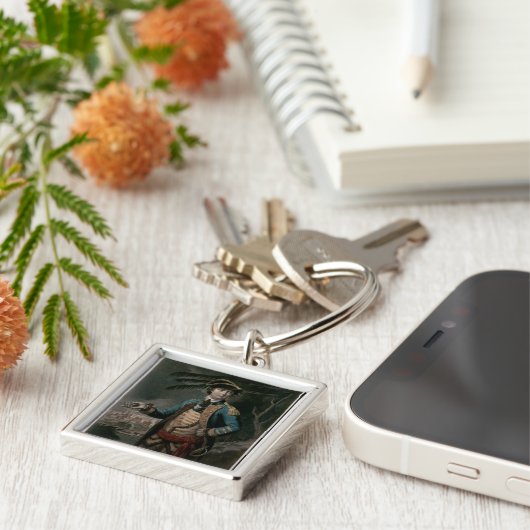 Kolonel Benedict Arnold, pub. Londen, 1776 Sleutelhanger (Zijkant)