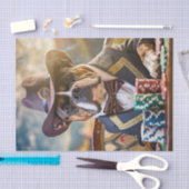 Kolonel Bluff veel, Bulldog die poker speelt Tissuepapier (Craft)