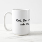 Kolonel Brandon en ik. Koffiemok (Links)