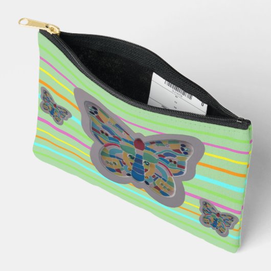 Kolonel Butterfly Mosaic Hor. Strepen Accessoire T Etui (Open)