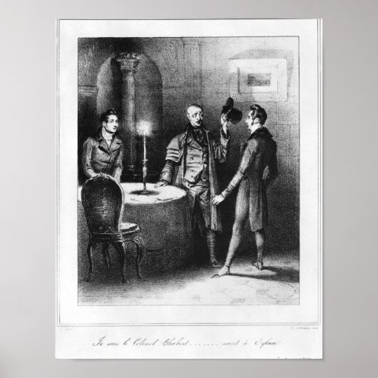 Kolonel Chabert, illustratie 'Le Colonel Poster (Voorkant)