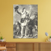 Kolonel Davy Crockett 1839 Canvas Afdruk (Insitu (Woonkamer))