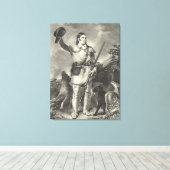 Kolonel Davy Crockett 1839 Canvas Afdruk (Insitu (Houten vloer))