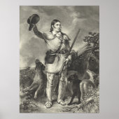 Kolonel Davy Crockett 1839 Poster (Voorkant)