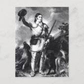 Kolonel Davy Crockett Briefkaart (Voorkant)
