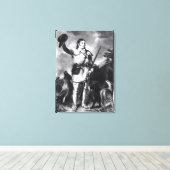 Kolonel Davy Crockett Canvas Afdruk (Insitu (Houten vloer))
