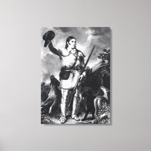 Kolonel Davy Crockett Canvas Afdruk (Voorkant)