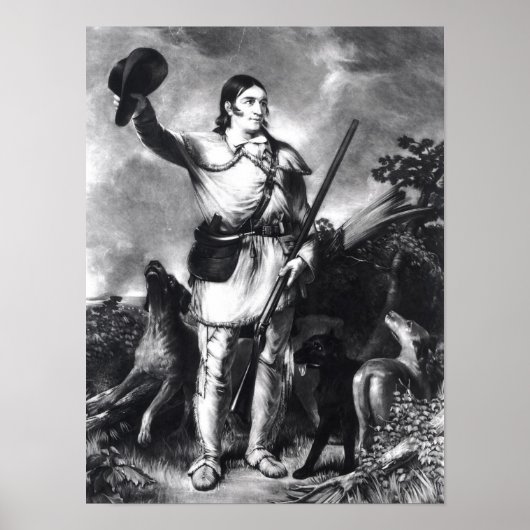 Kolonel Davy Crockett Poster (Voorkant)